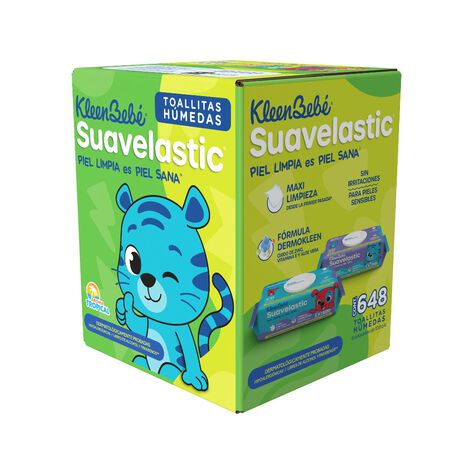 Toallitas H&uacute;medas Kleenbebe Suavelastic 6/108 Pzas