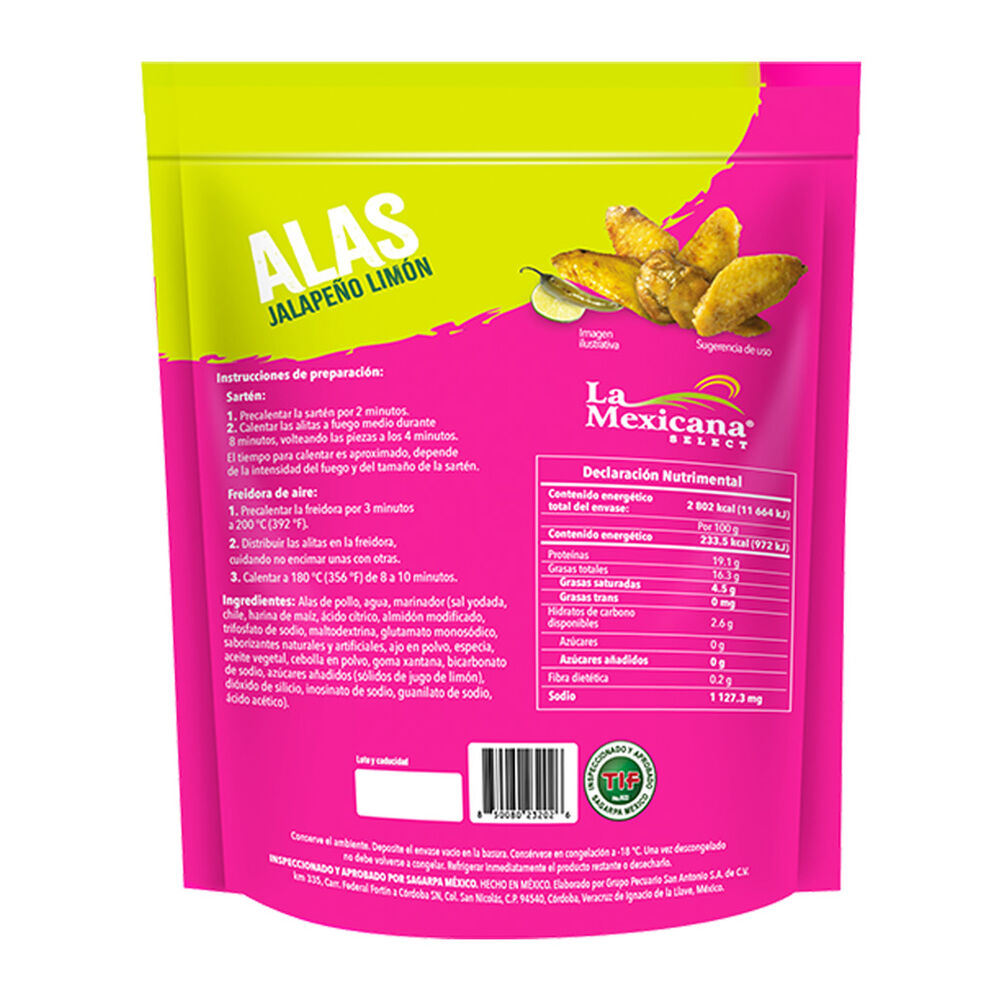 Alas Jalape&ntilde;o Lim&oacute;n La Mexicana 1.2 Kg image number 1