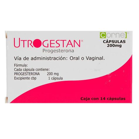 Utrogestan 200 mg Oral Vaginal 14 Cap