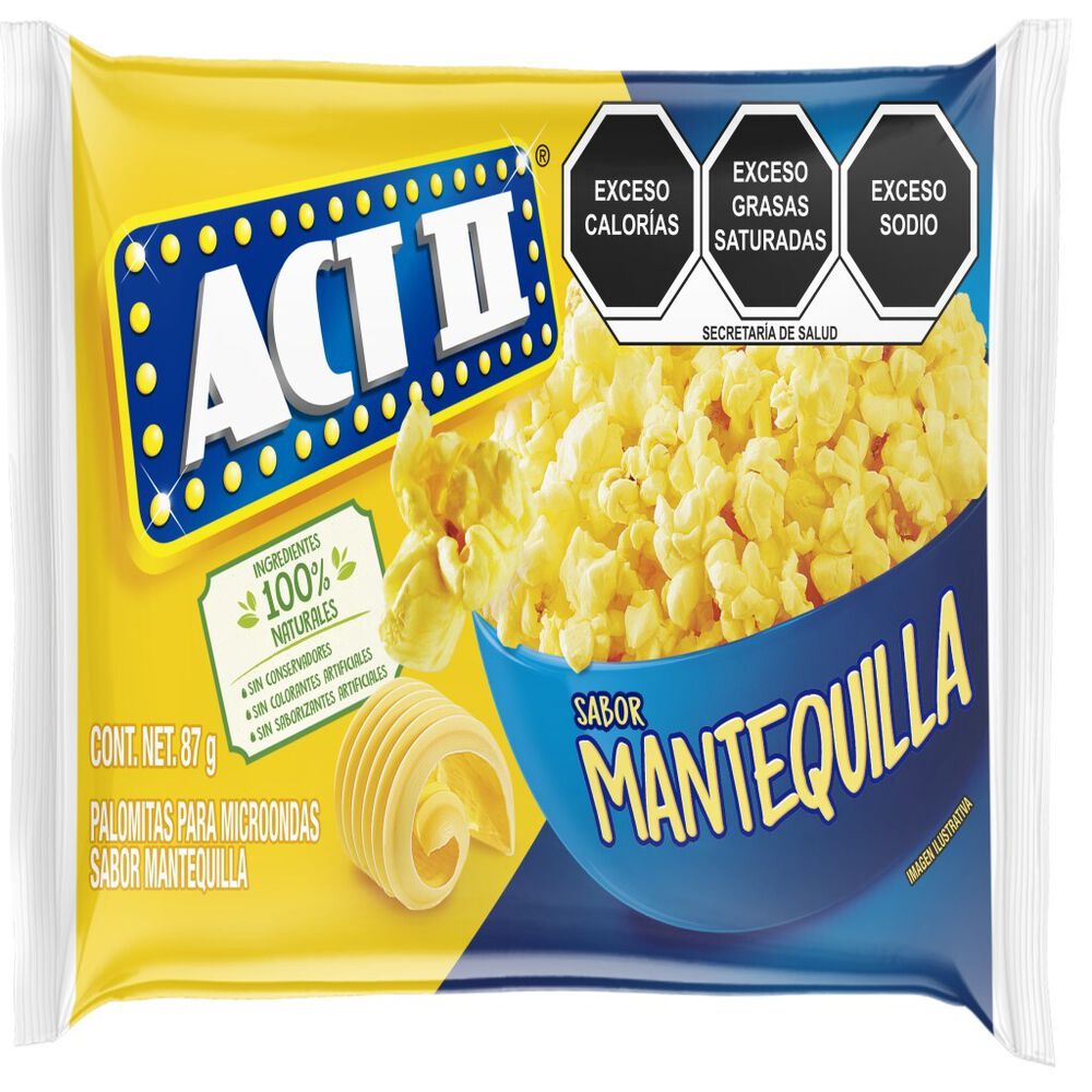 Palomitas Sabor Mantequilla Act II 24/87 g image number 2