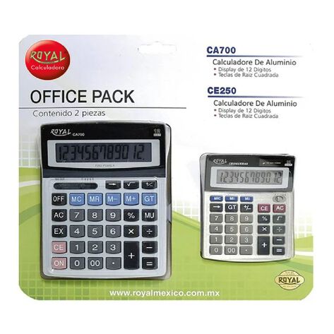 Set de Calculadoras Royal 2 Pza