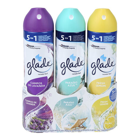 Aromatizante Ambiental en Aerosol Glade 3 / 400 ml