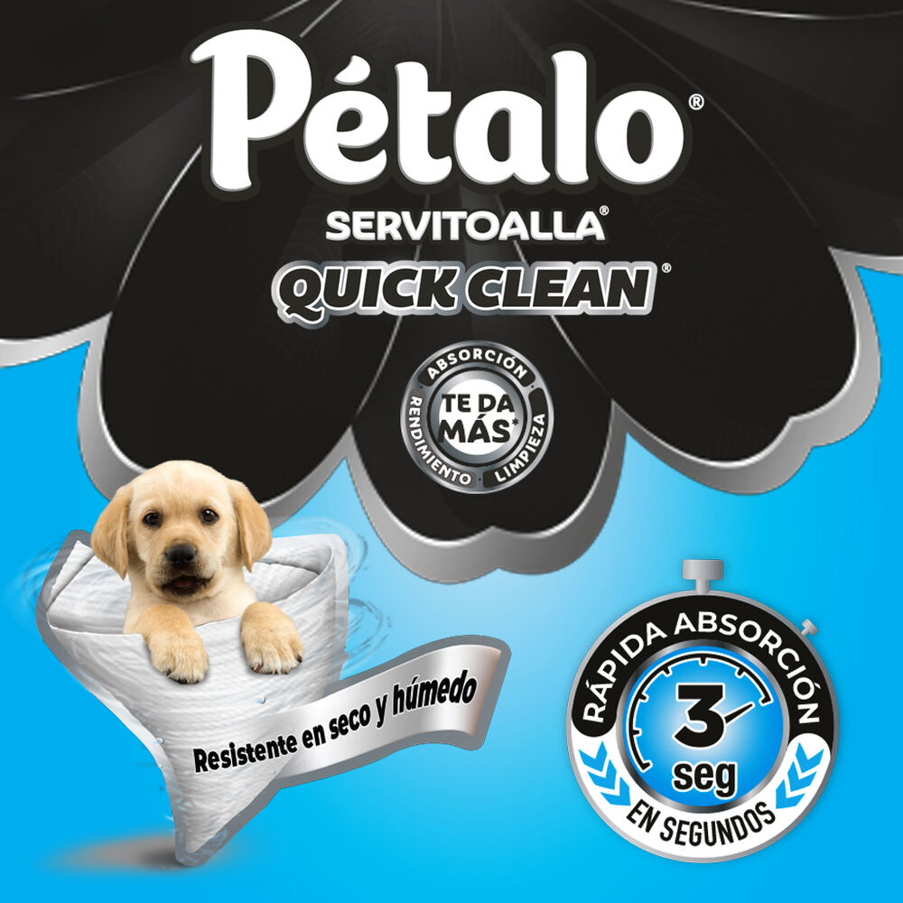 Toallas de cocina P&eacute;talo Quick Clean 6 Rollos 156 hojas image number 3