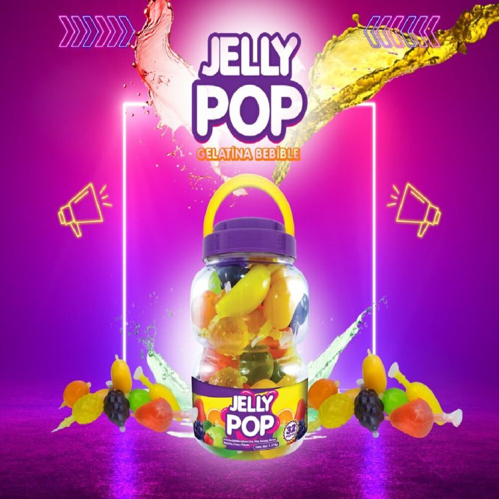 Gelatinas de Frutas Jelly Pop 1/32 Pzas image number 1