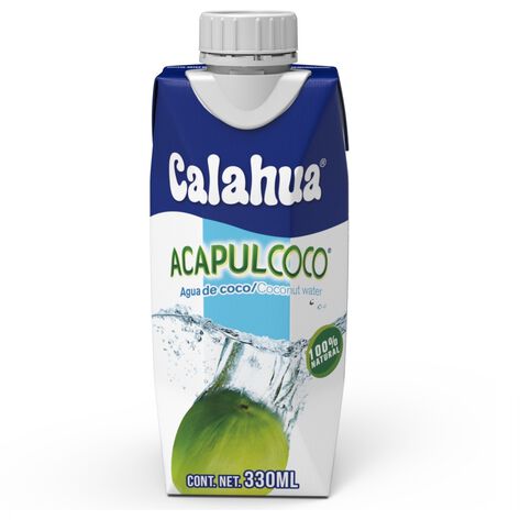 Agua de Coco Calahua Acapulcoco Natural 330 ml