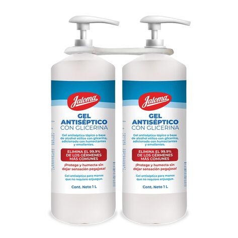 Gel Antibacterial Jaloma de 1 litro 2 pack