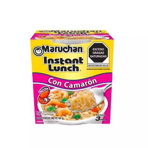 Sopa Instant&aacute;nea Camar&oacute;n Maruchan 12/64 g
