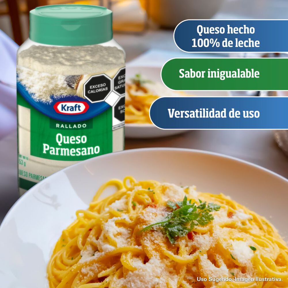 Queso Parmesano Rallado Kraft 453 G image number 1