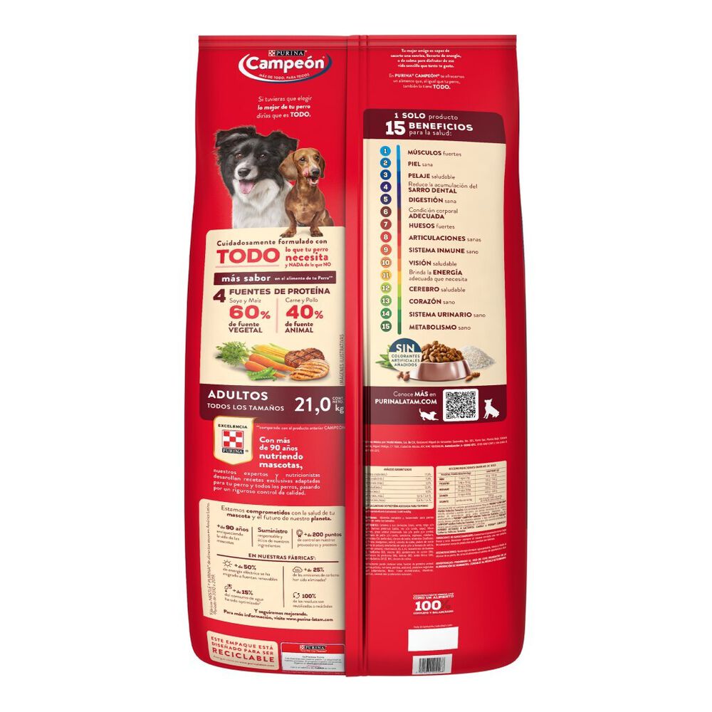 Alimento para Perro Campe&oacute;n Purina 21 Kg image number 1