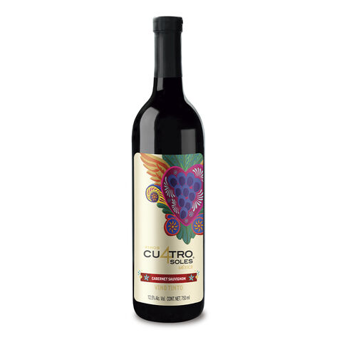 Vino Tinto Cabernet Sauvignon Cuatro Soles 750 ml