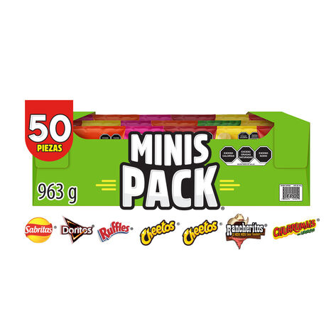 Botana Surtido Minis Sabritas 50 pzas