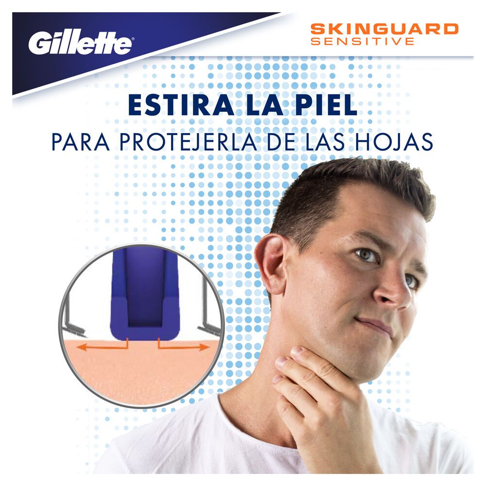 Rastrillo Skinguard Gillette  7 pzas image number 3