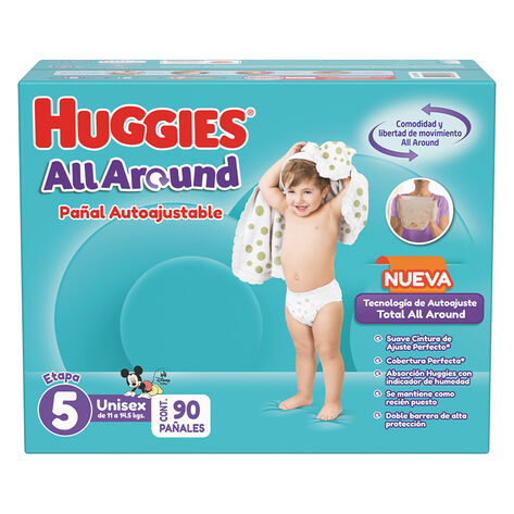 Pa&ntilde;al All Around Etapa 5 Huggies 90 pzas
