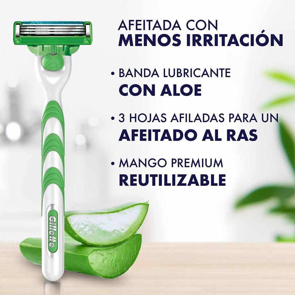 Cartuchos Mach 3 Sensitive Gillette 16 pzas image number 5