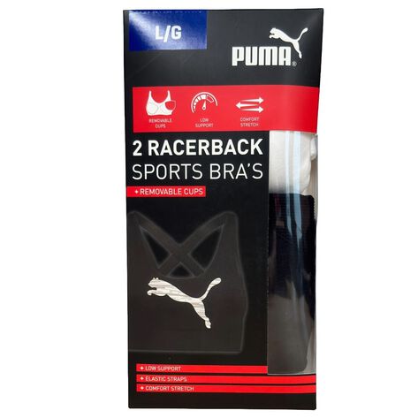 Sport Bra 2 Pack Blanco/ Negro T.G Puma
