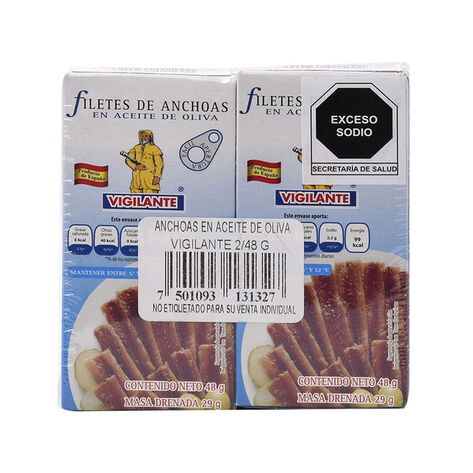 Filete de Anchoas Vigilante  2/48 g