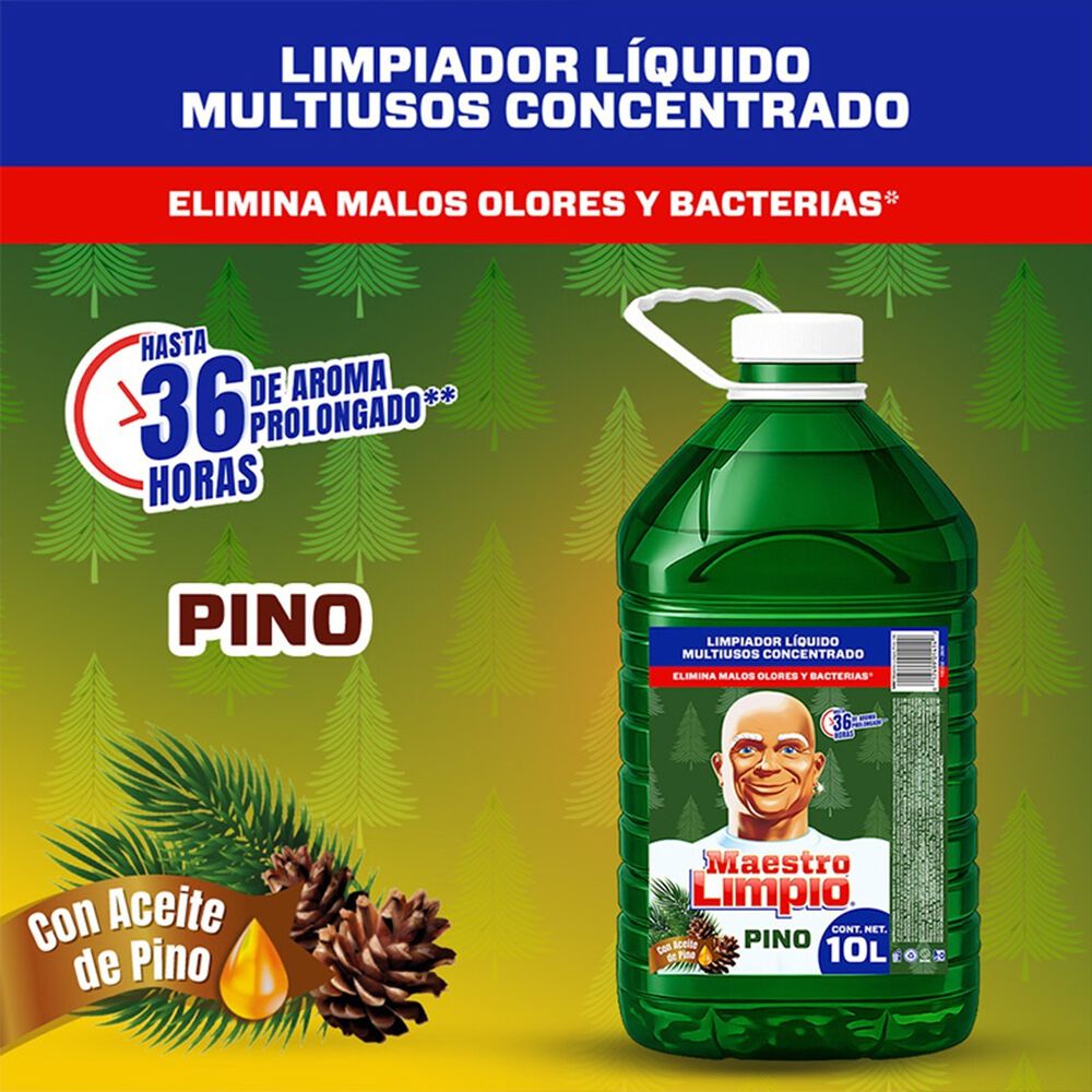 Limpiador L&iacute;quido Multiusos Pino Maestro Limpio 10 L image number 2