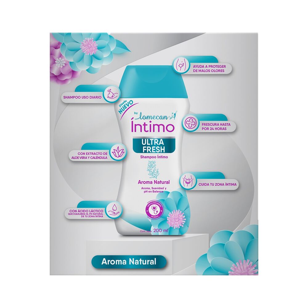 Shampoo Intimo Lomecan 1/2 Pzas image number 1