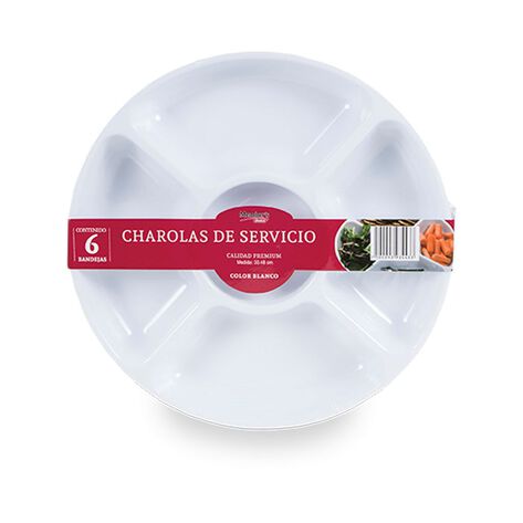 Charola Para Entradas Reusables Member's Choice 6 pzas