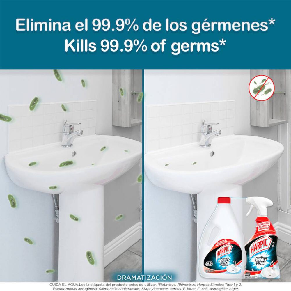 Limpiador de Ba&ntilde;os Ultra Harpic 3.7L + Trigger 650ml image number 3