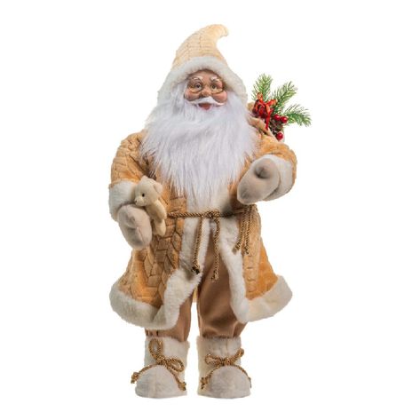 Santa Claus Decorativo Dorado 60cm M.CH.