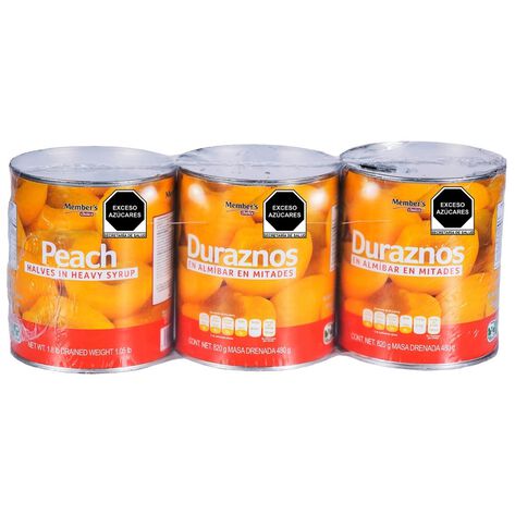 Durazno en Mitades Member"s Choice 3/820 g