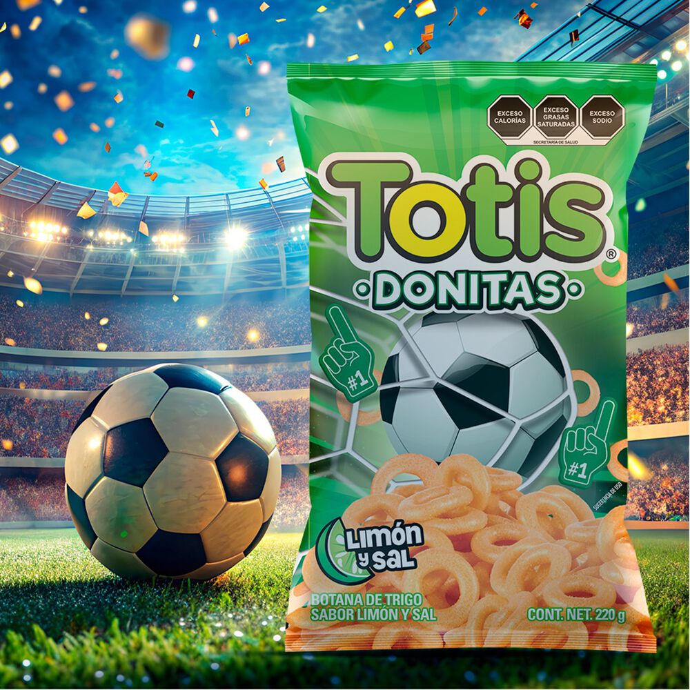 Botana Donitas Sal y Lim&oacute;n Totis 220 g image number 3