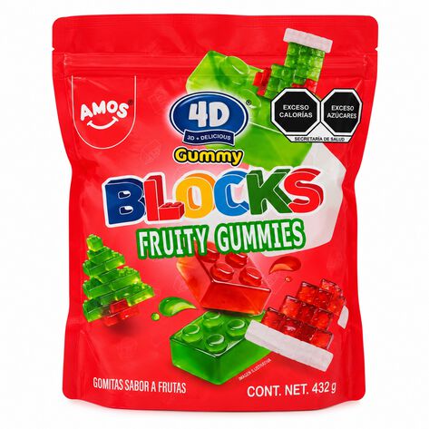 Gomitas Navide&ntilde;as Blocks Amos 432 Gr