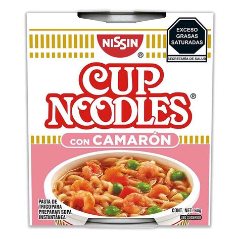 Sopa Instant&aacute;nea Camar&oacute;n Nissin 12/64 g