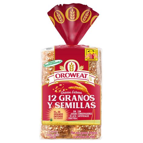 Pan Integral en Barra 12 Granos Oroweat 680 g