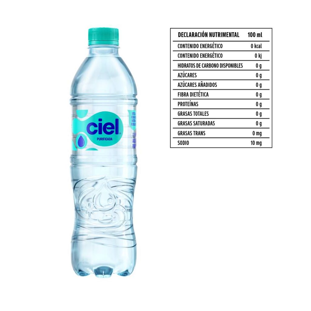 Agua Natural Ciel 600 ml image number 1