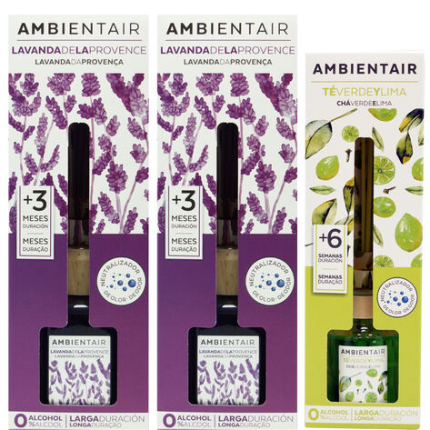 3 pack difusores de aromas AMBIENTAIR