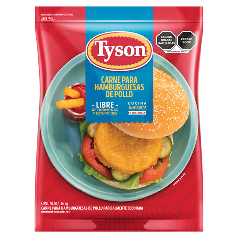 Hamburguesa de Pechuga Tyson 1.36 Kg