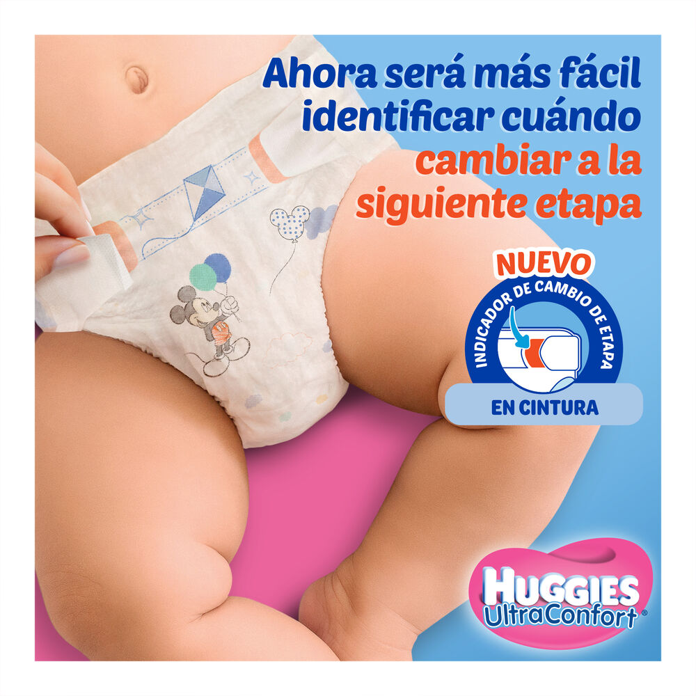 Pa&ntilde;al Etapa 4 Ni&ntilde;a Huggies UltraConfort 3/30 pzas image number 3