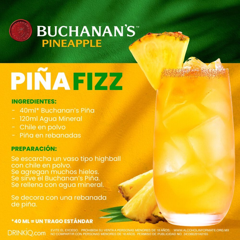 Licor de Whisky Buchanan&acute;s  Pineapple 750 ml image number 2