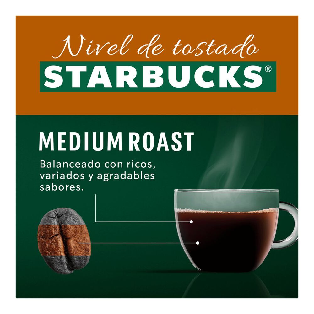 Caf&eacute; Starbucks by Nescaf&eacute; Dolce Gusto House Blend 12 C&aacute;psulas image number 4