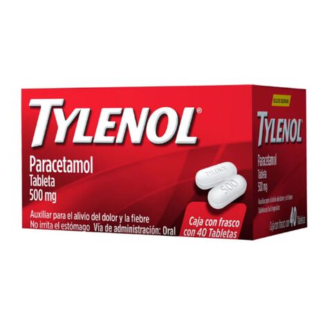 Tylenol Caplets 500Mg Con 40 Tab