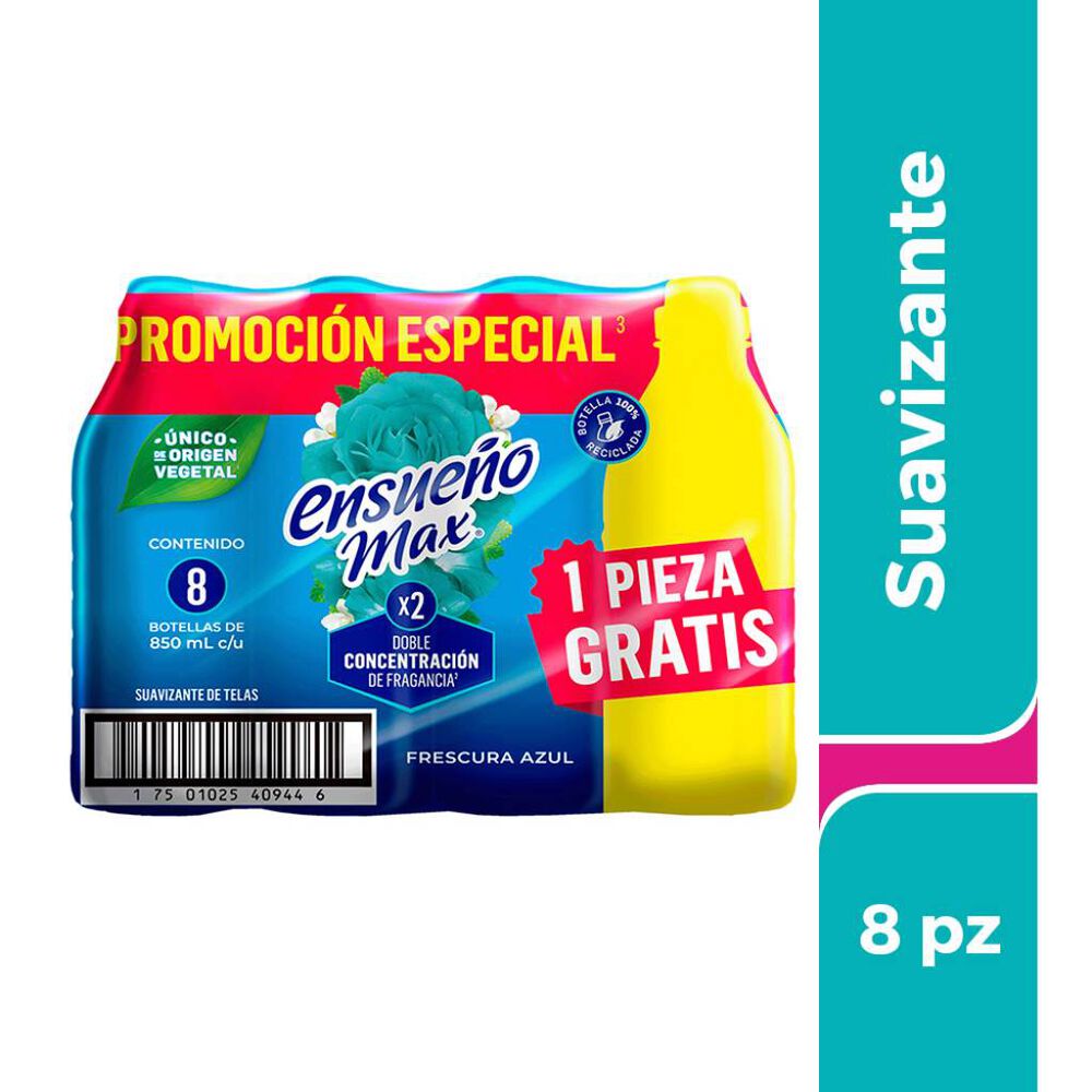 Suavizante Max Azul X2 Ensue&ntilde;o 8/850 ml image number 1