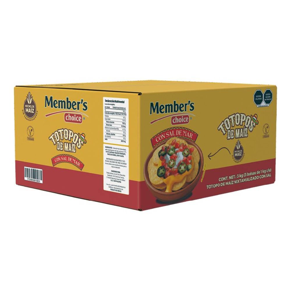 Totopos Ma&iacute;z Member's Choice 3/1 Kg image number 1