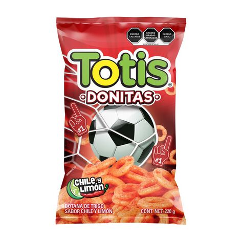 Botana Donitas Chile y Lim&oacute;n Totis 220 g