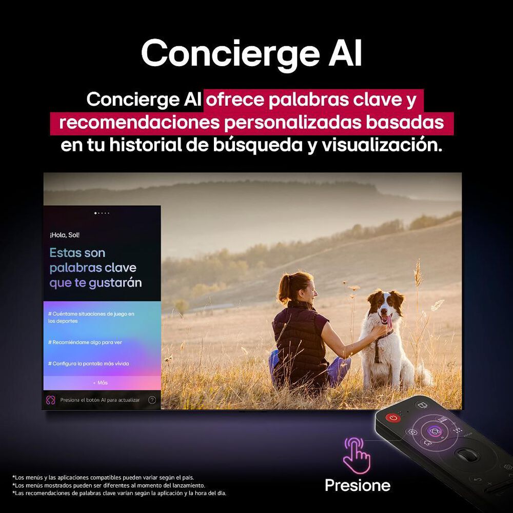 Pantalla 65" LG 4K UHD AI Smart TV UA8050 image number 13
