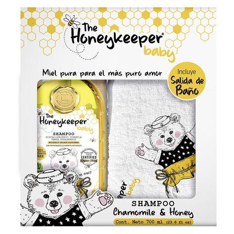 para Beb&eacute; Honeykeeper 700 ml + Toalla  para Salida de Ba&ntilde;o