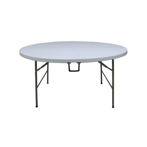 Mesa Redonda Plegable Blanca Members Choice