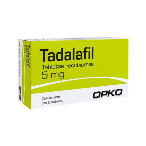 Tadalafil 5 mg con 28 Tabletas