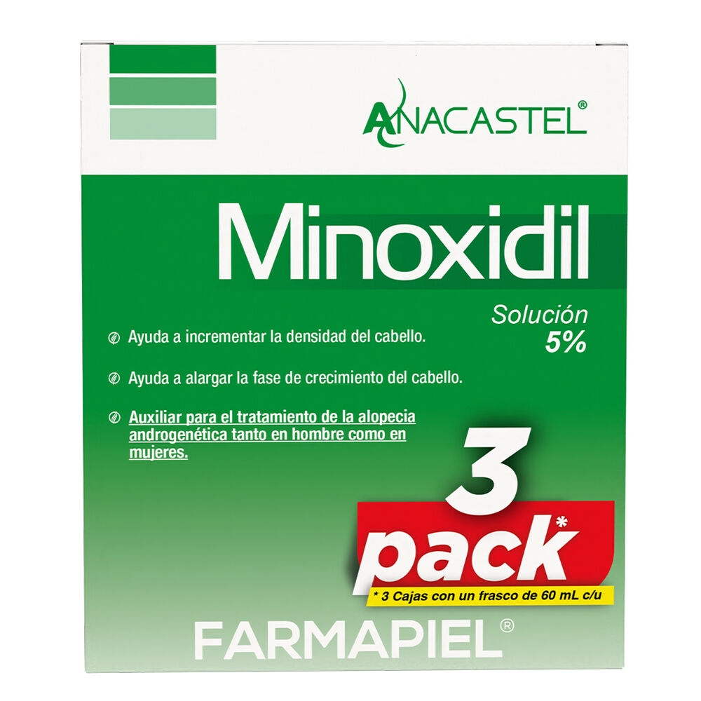 Spray Anacastel Minoxidil 5% Sol 3/60 ml image number 1