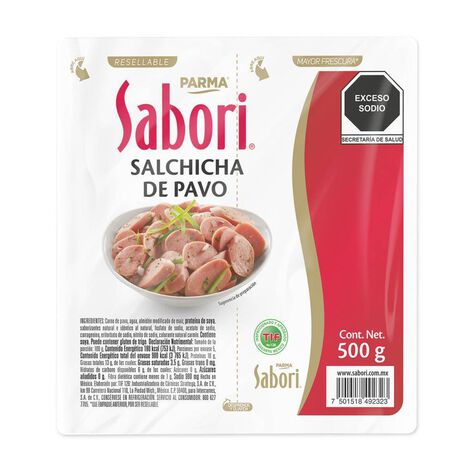 Salchicha de Pavo Sabori 500 gr