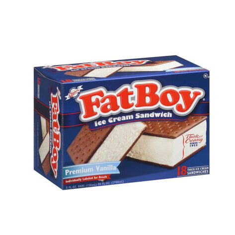 Sandwich De Helado Fatboy 18/150 ml