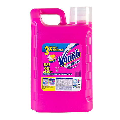 Removedor de Manchas L&iacute;quido Rosa Vanish 9 L