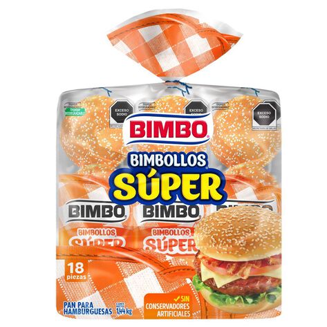 Pan Bimbollos Super Bimbo  18/1.4 Kg