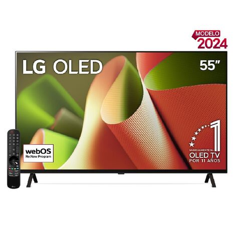 Pantalla 55" LG 4K OLED Smart TV con ThinQ AI OLED55B4PSA